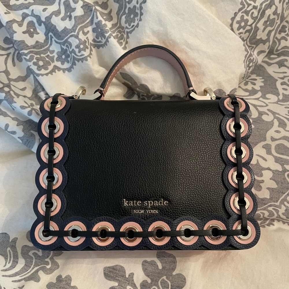 New Kate Spade Medium Masie Paterson Drive Grommet Satchel Bag
